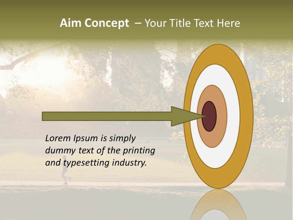 Piedmont Park In Atlanta, Georgia PowerPoint Template