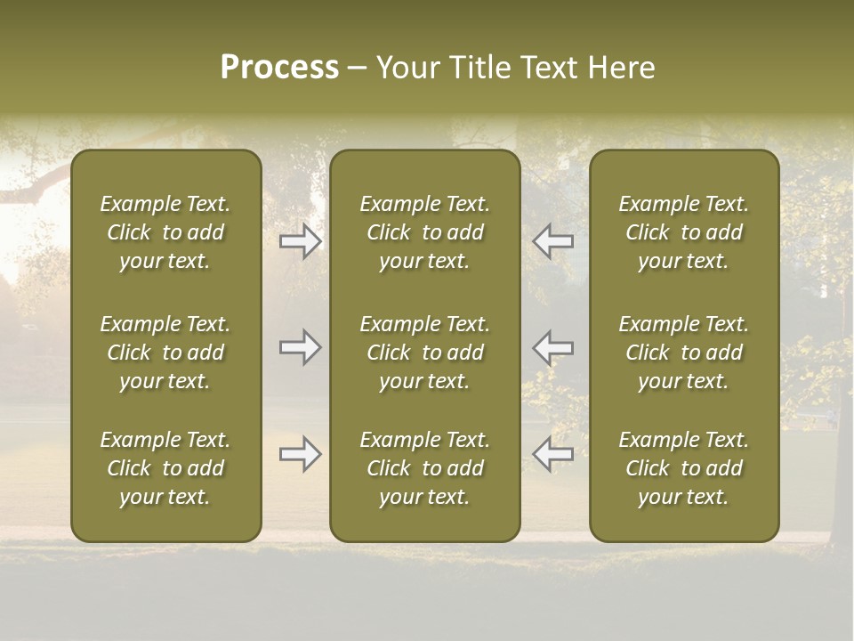 Piedmont Park In Atlanta, Georgia PowerPoint Template