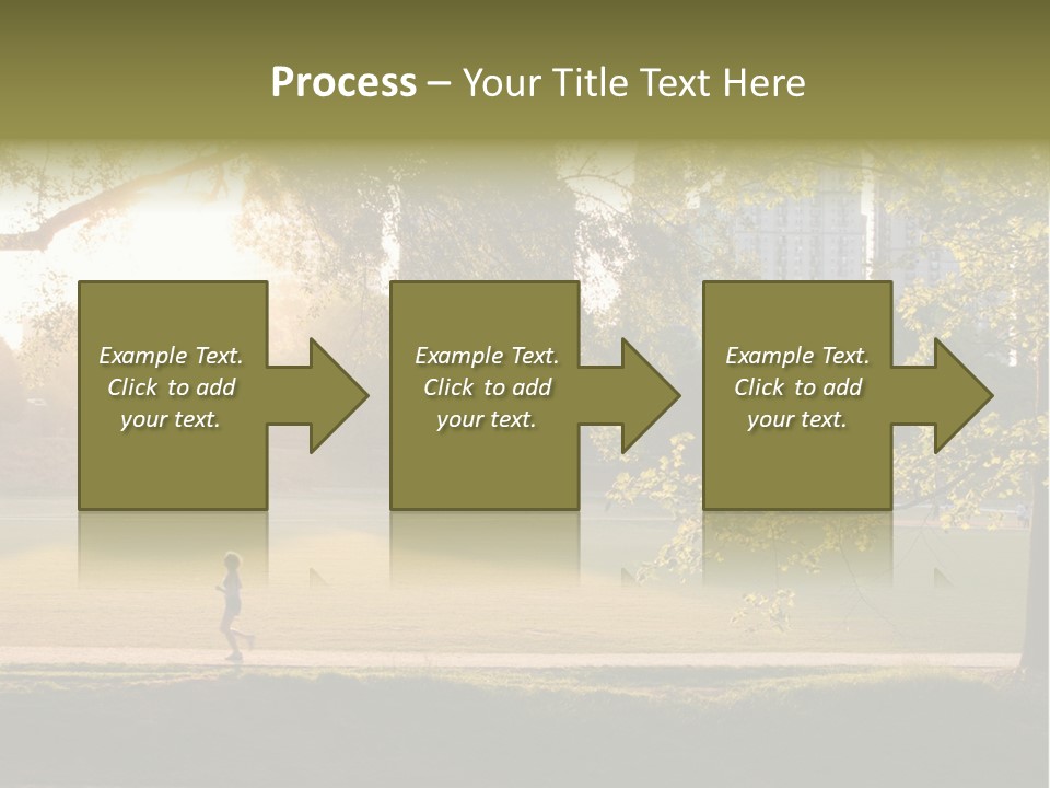 Piedmont Park In Atlanta, Georgia PowerPoint Template