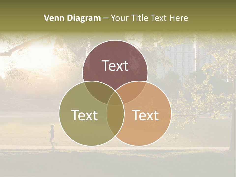 Piedmont Park In Atlanta, Georgia PowerPoint Template