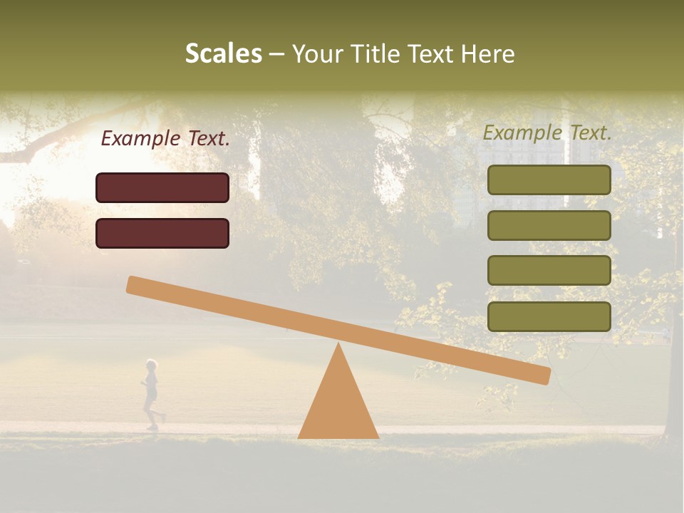 Piedmont Park In Atlanta, Georgia PowerPoint Template