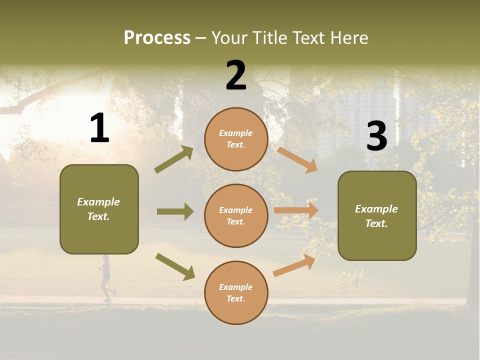 Piedmont Park In Atlanta, Georgia PowerPoint Template