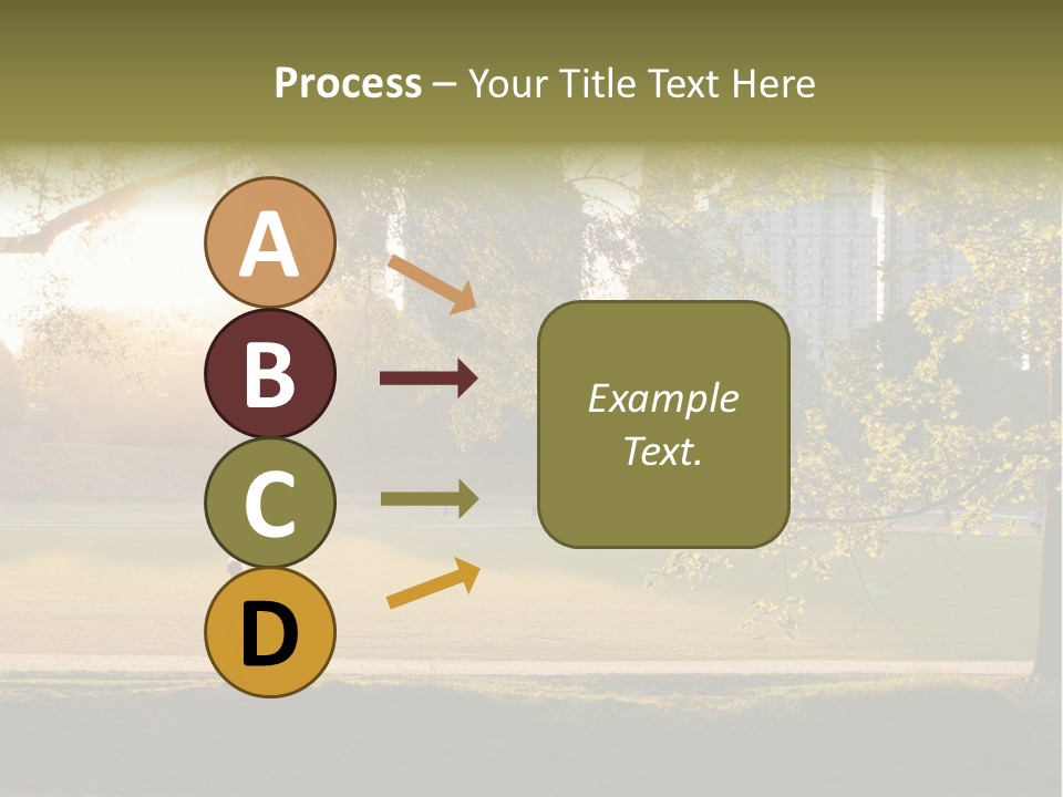 Piedmont Park In Atlanta, Georgia PowerPoint Template