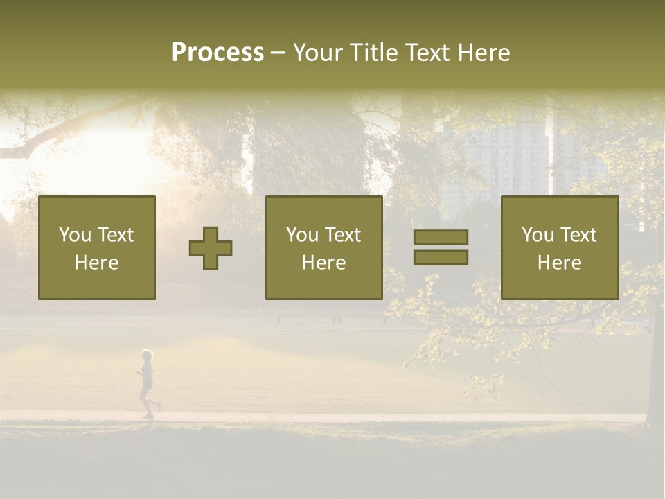 Piedmont Park In Atlanta, Georgia PowerPoint Template
