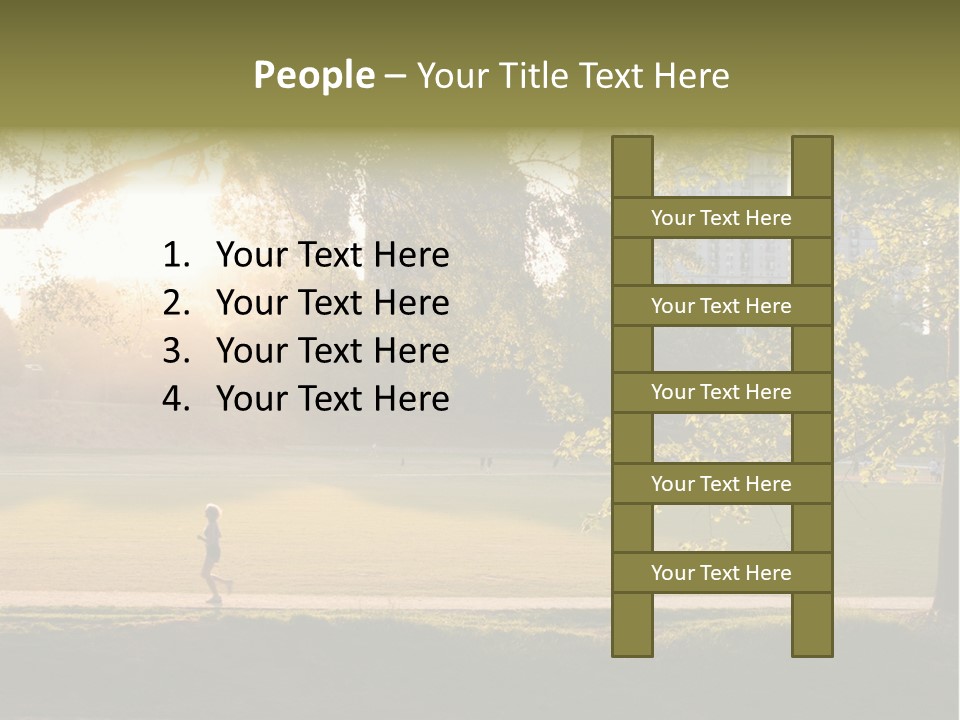 Piedmont Park In Atlanta, Georgia PowerPoint Template