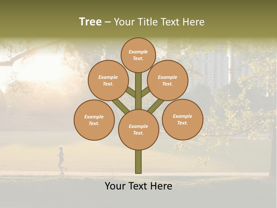 Piedmont Park In Atlanta, Georgia PowerPoint Template