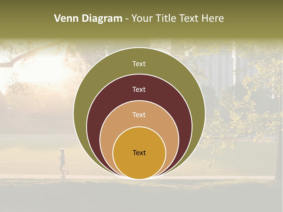 Piedmont Park In Atlanta, Georgia PowerPoint Template