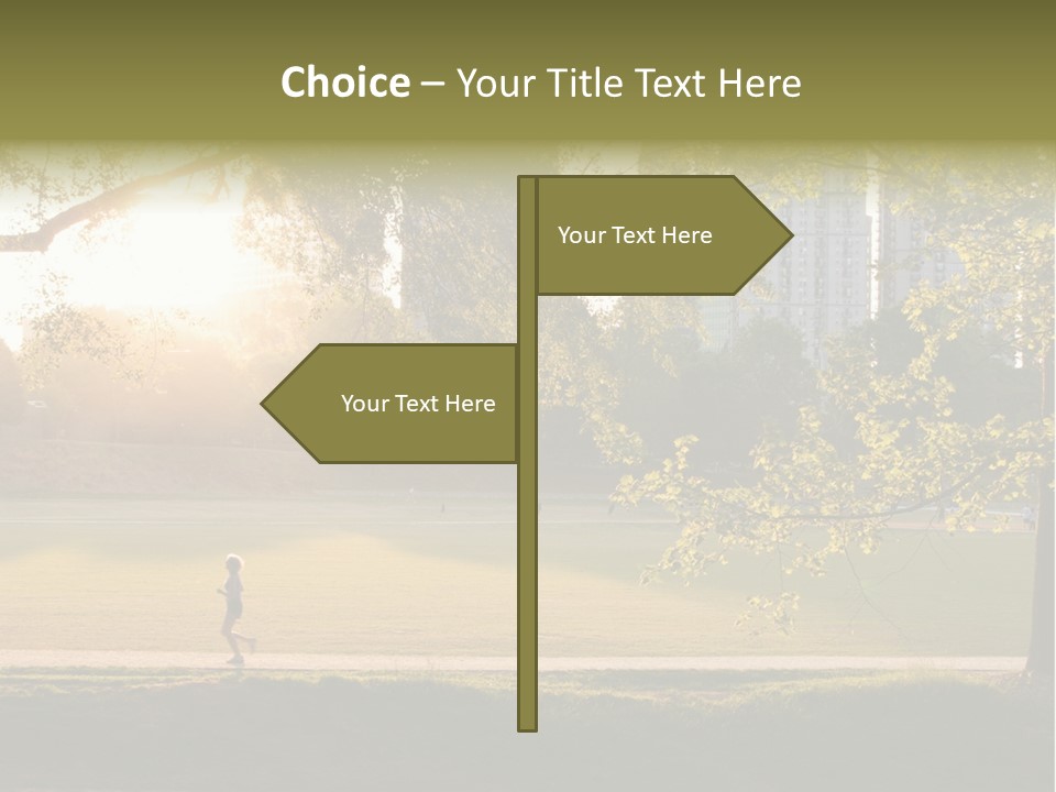 Piedmont Park In Atlanta, Georgia PowerPoint Template