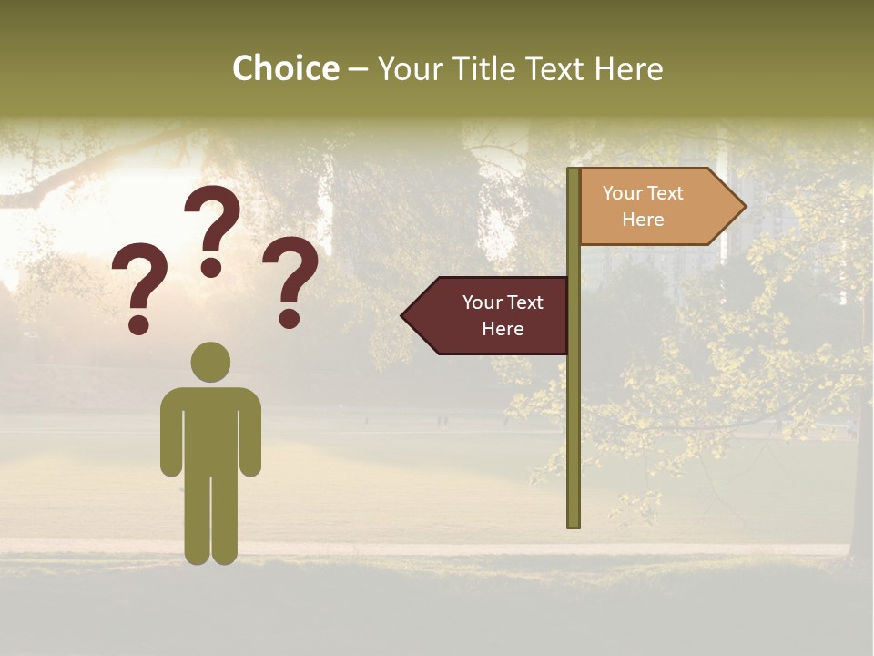 Piedmont Park In Atlanta, Georgia PowerPoint Template