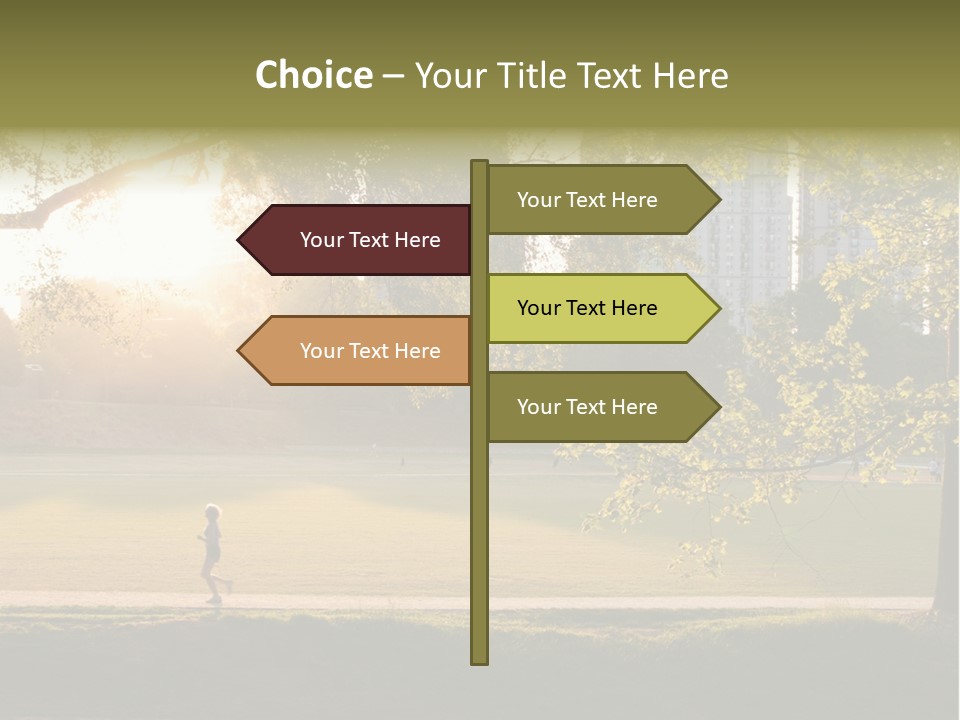 Piedmont Park In Atlanta, Georgia PowerPoint Template