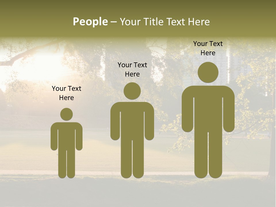 Piedmont Park In Atlanta, Georgia PowerPoint Template