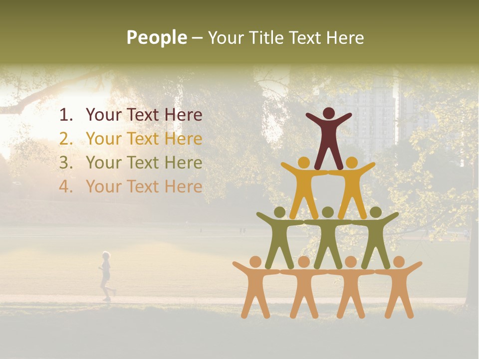 Piedmont Park In Atlanta, Georgia PowerPoint Template