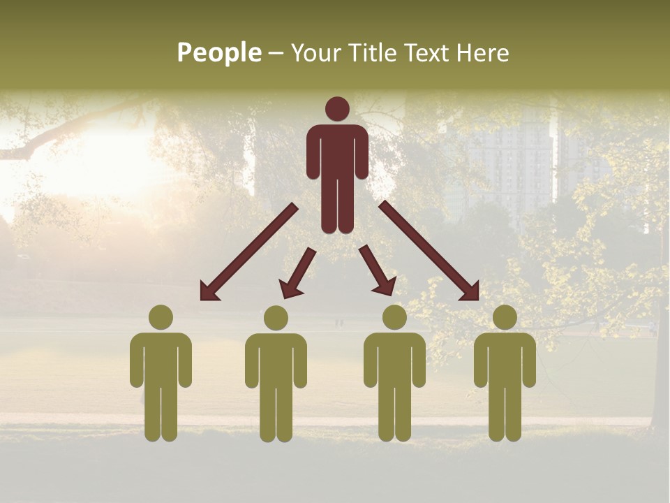 Piedmont Park In Atlanta, Georgia PowerPoint Template