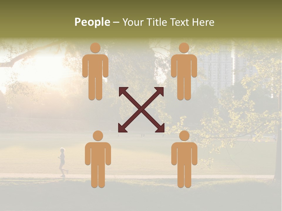 Piedmont Park In Atlanta, Georgia PowerPoint Template