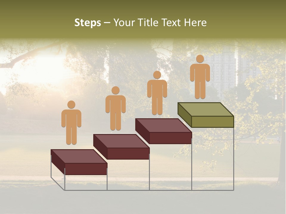 Piedmont Park In Atlanta, Georgia PowerPoint Template