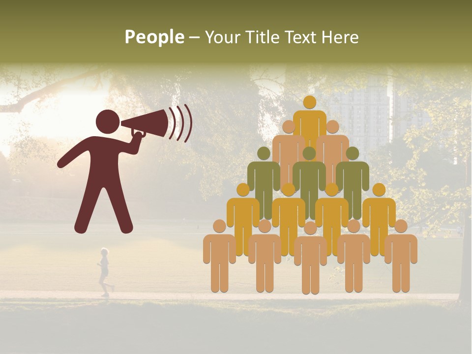 Piedmont Park In Atlanta, Georgia PowerPoint Template