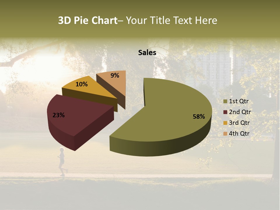 Piedmont Park In Atlanta, Georgia PowerPoint Template
