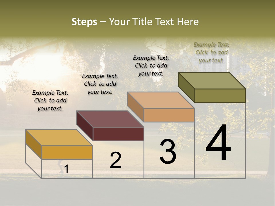 Piedmont Park In Atlanta, Georgia PowerPoint Template