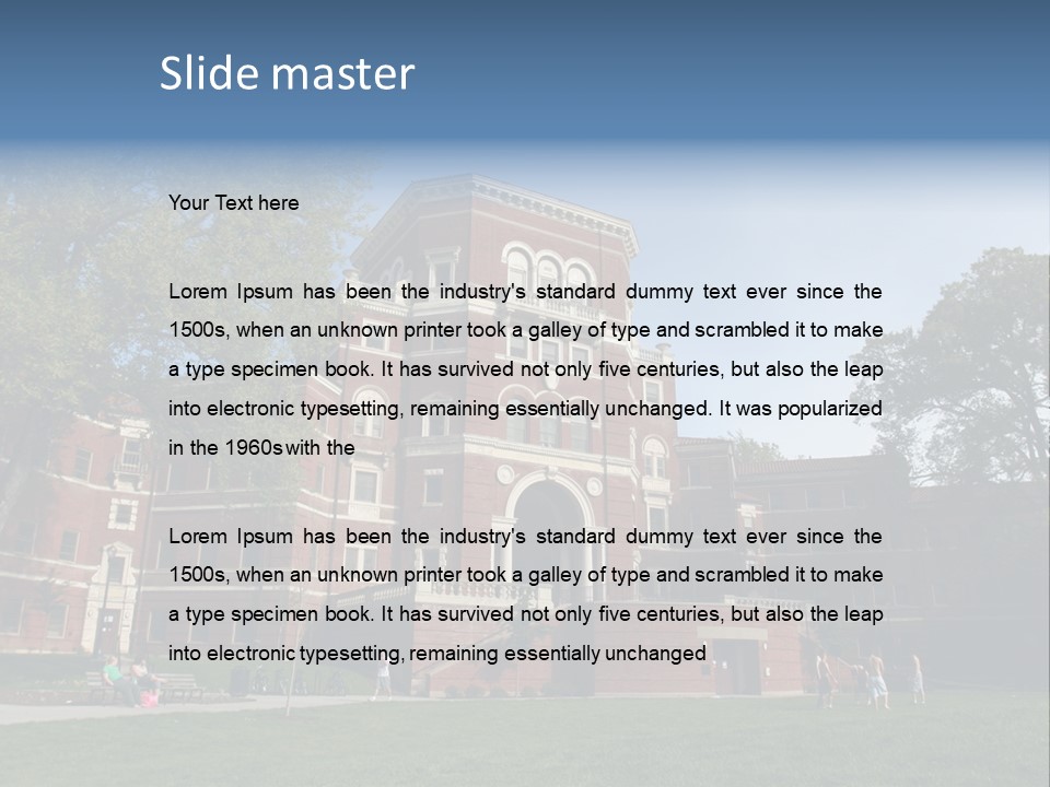 University Campus PowerPoint Template