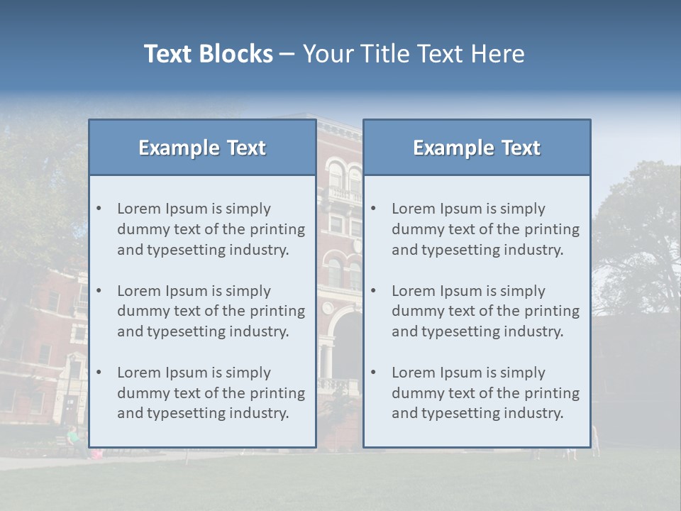 University Campus PowerPoint Template