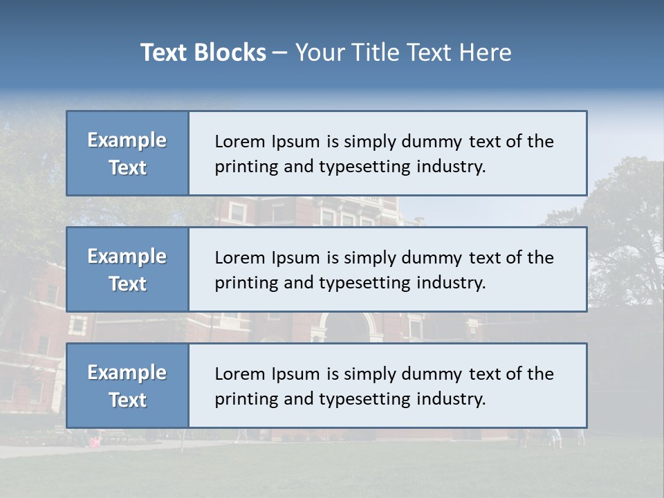 University Campus PowerPoint Template