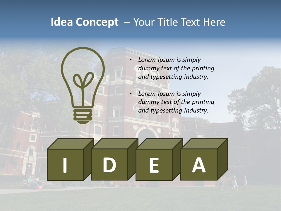 University Campus PowerPoint Template