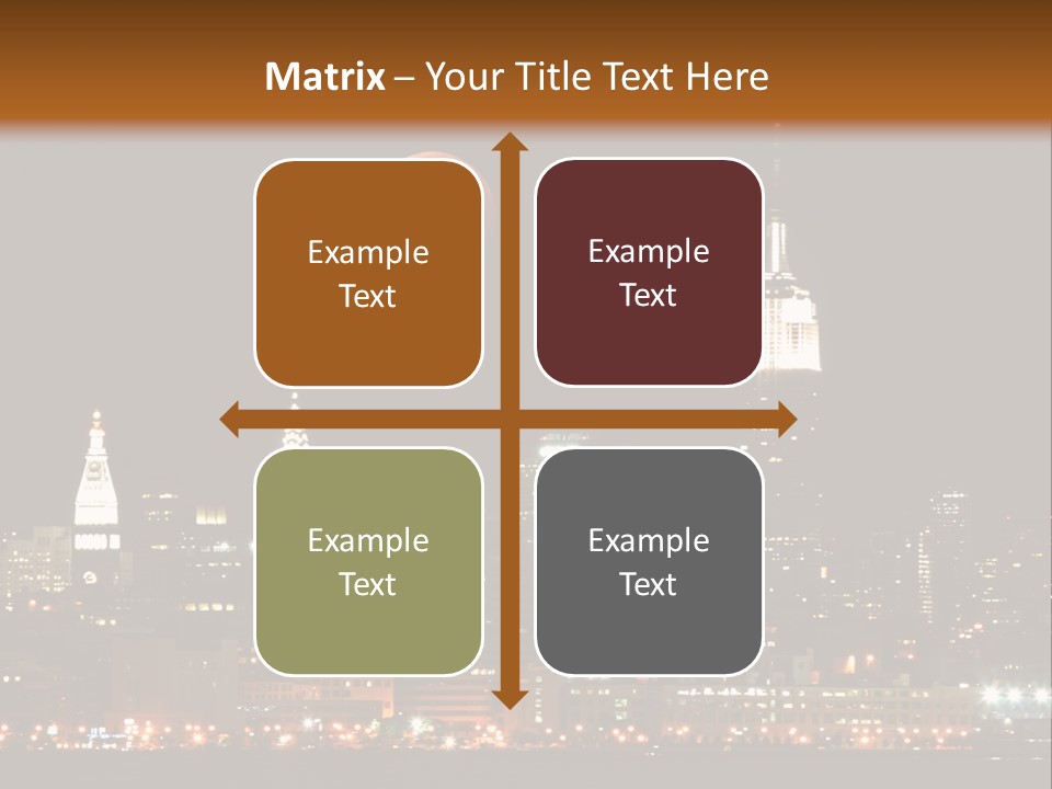 The New York City Skyline From The Liberty State Park PowerPoint Template