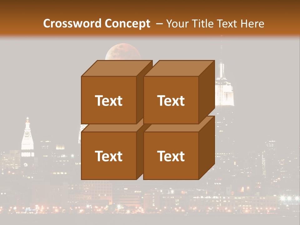 The New York City Skyline From The Liberty State Park PowerPoint Template