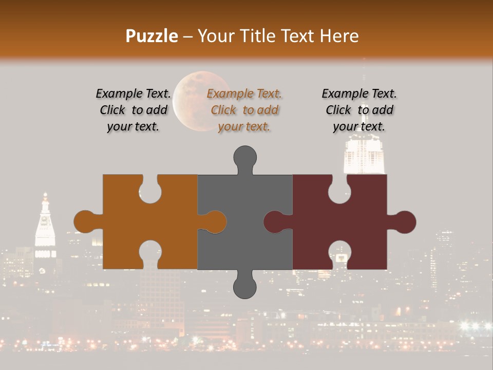 The New York City Skyline From The Liberty State Park PowerPoint Template