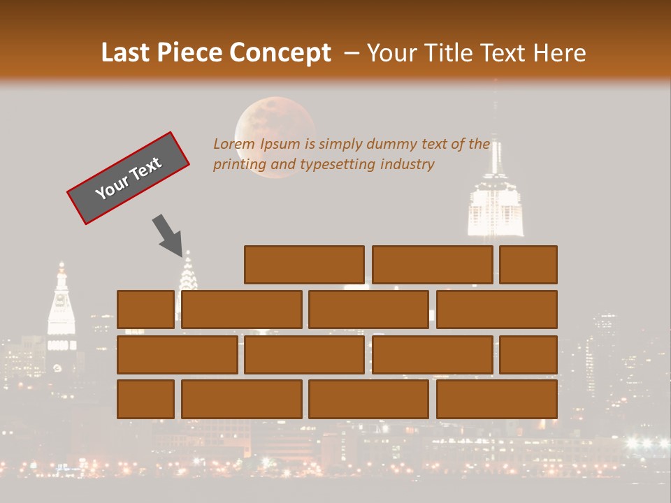 The New York City Skyline From The Liberty State Park PowerPoint Template