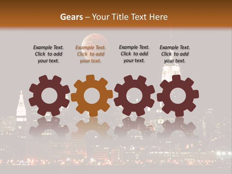 The New York City Skyline From The Liberty State Park PowerPoint Template