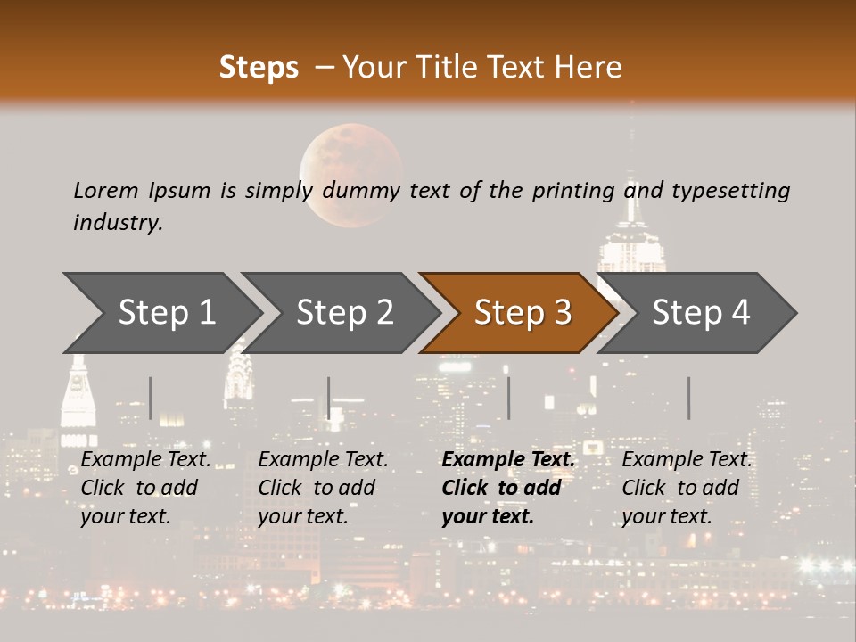 The New York City Skyline From The Liberty State Park PowerPoint Template