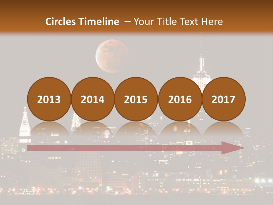 The New York City Skyline From The Liberty State Park PowerPoint Template