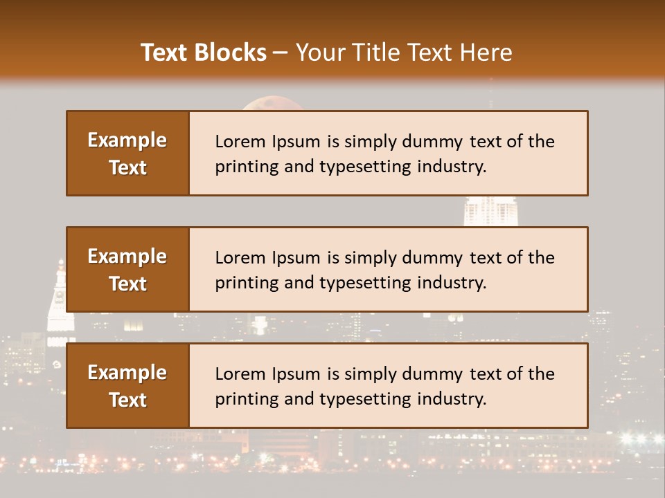 The New York City Skyline From The Liberty State Park PowerPoint Template