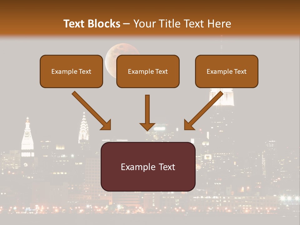 The New York City Skyline From The Liberty State Park PowerPoint Template