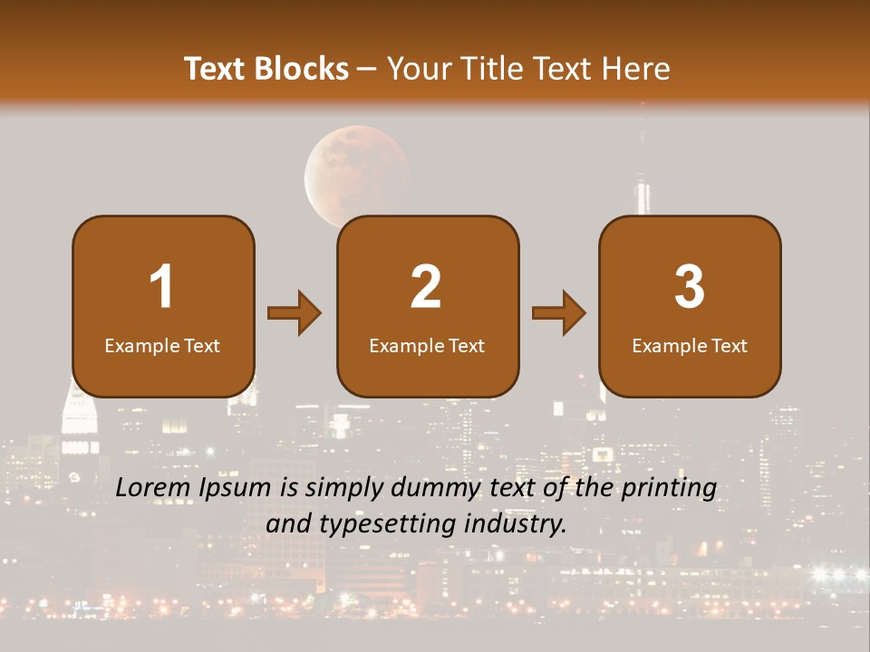 The New York City Skyline From The Liberty State Park PowerPoint Template