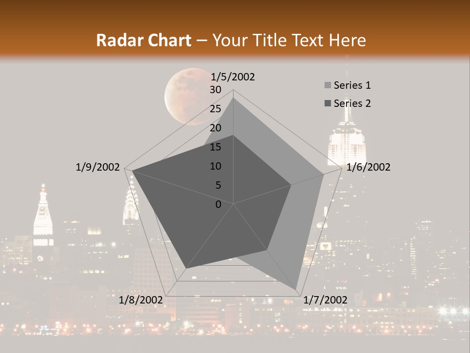 The New York City Skyline From The Liberty State Park PowerPoint Template