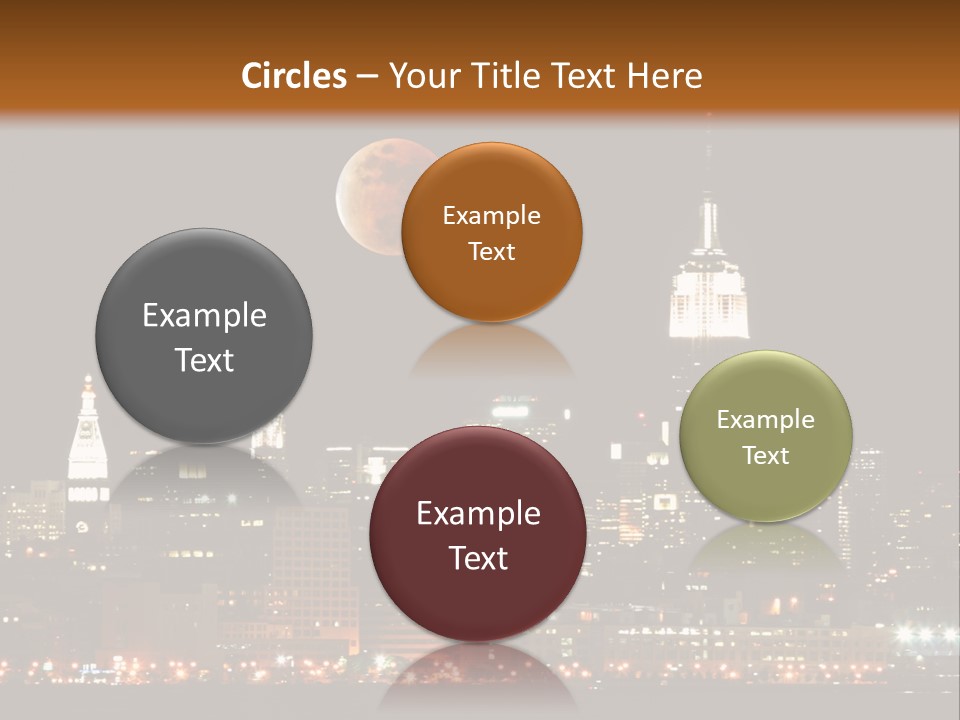 The New York City Skyline From The Liberty State Park PowerPoint Template