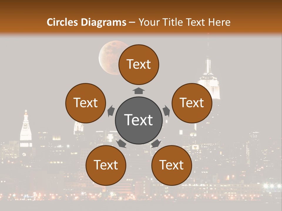 The New York City Skyline From The Liberty State Park PowerPoint Template