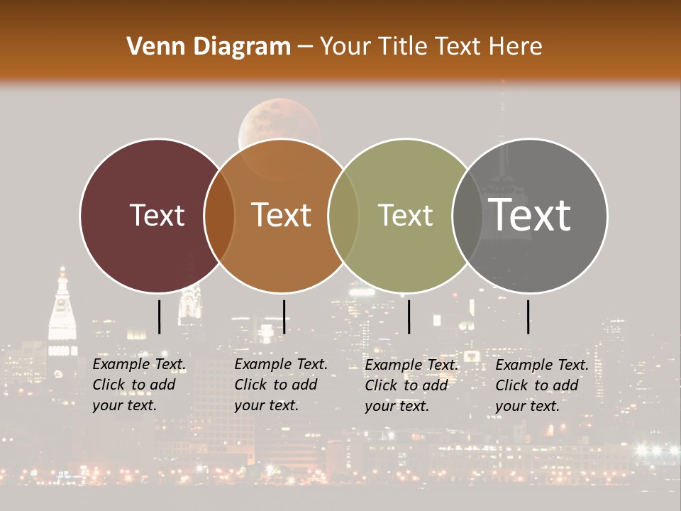 The New York City Skyline From The Liberty State Park PowerPoint Template