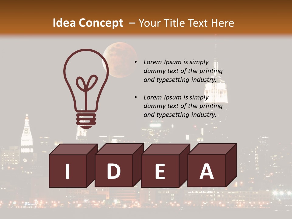 The New York City Skyline From The Liberty State Park PowerPoint Template