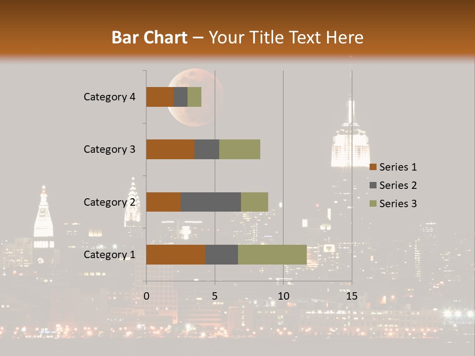 The New York City Skyline From The Liberty State Park PowerPoint Template