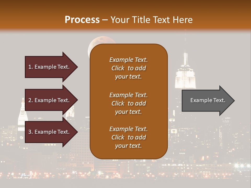 The New York City Skyline From The Liberty State Park PowerPoint Template