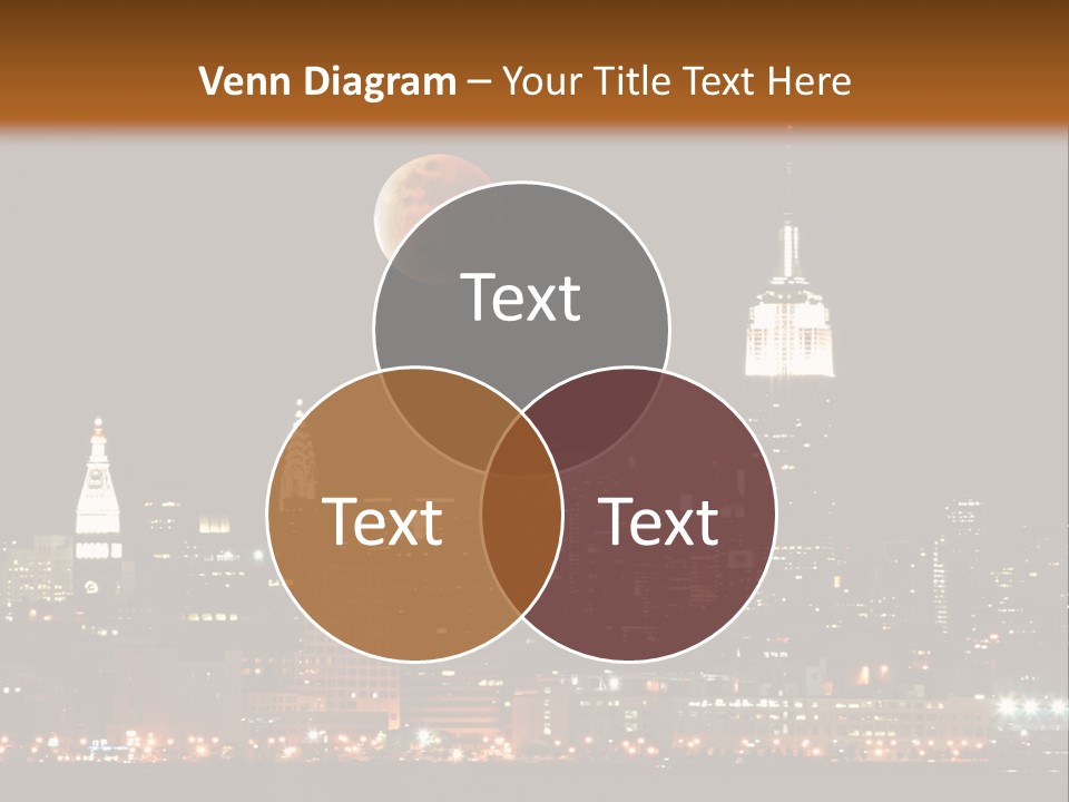 The New York City Skyline From The Liberty State Park PowerPoint Template