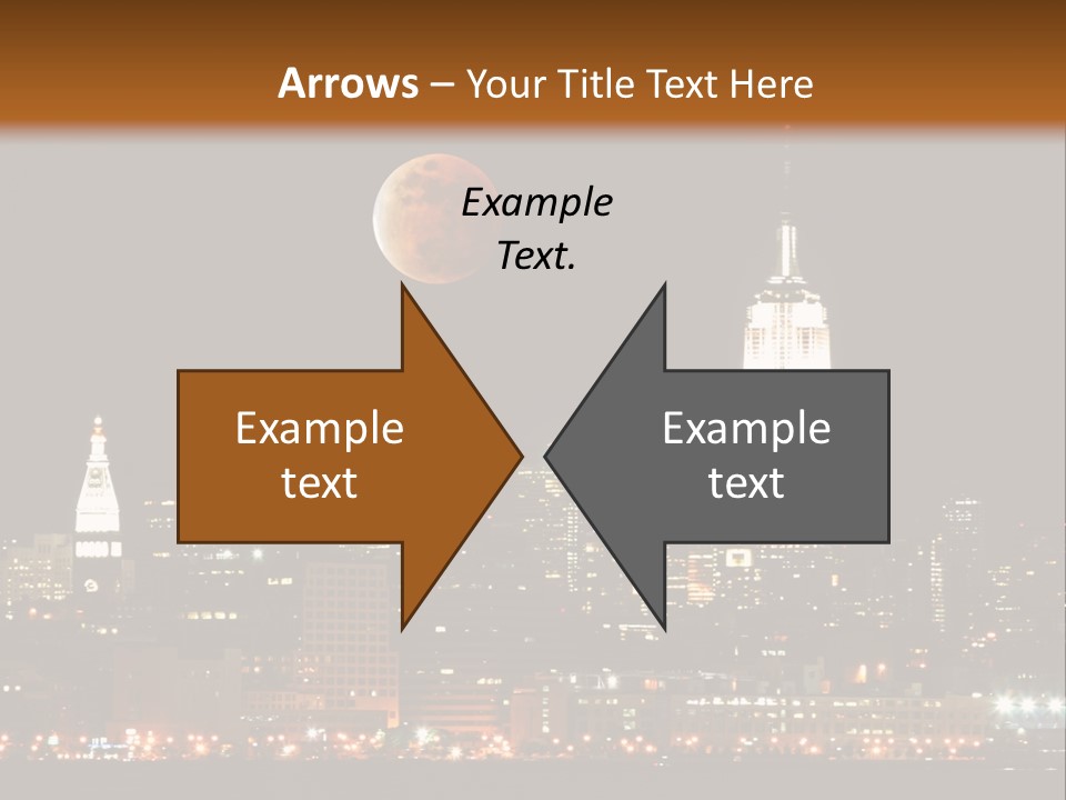 The New York City Skyline From The Liberty State Park PowerPoint Template