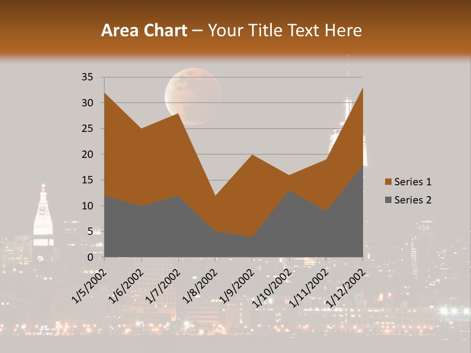 The New York City Skyline From The Liberty State Park PowerPoint Template