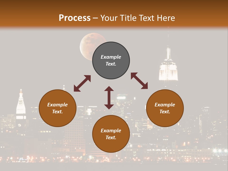 The New York City Skyline From The Liberty State Park PowerPoint Template