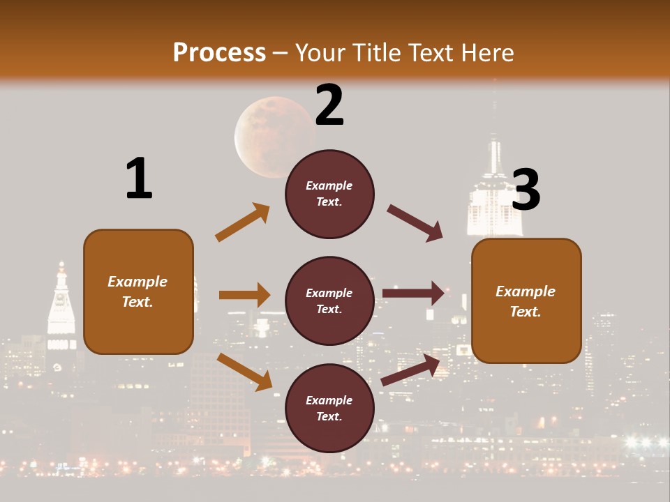 The New York City Skyline From The Liberty State Park PowerPoint Template