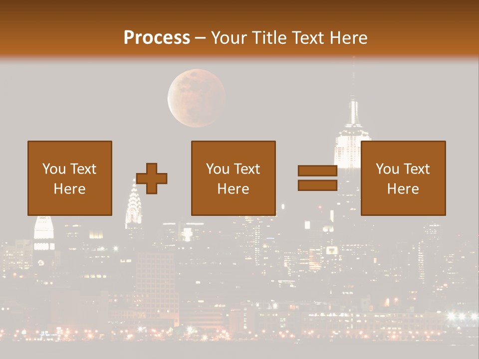 The New York City Skyline From The Liberty State Park PowerPoint Template