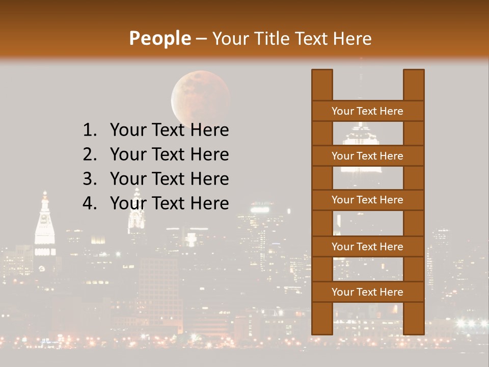 The New York City Skyline From The Liberty State Park PowerPoint Template